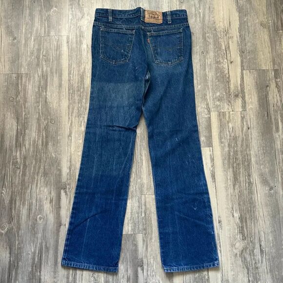 Vintage 80s Levi's 517XX Orange Tab Bootcut Denim Jeans Size 34X33